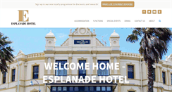 Desktop Screenshot of esplanadehotel.co.nz